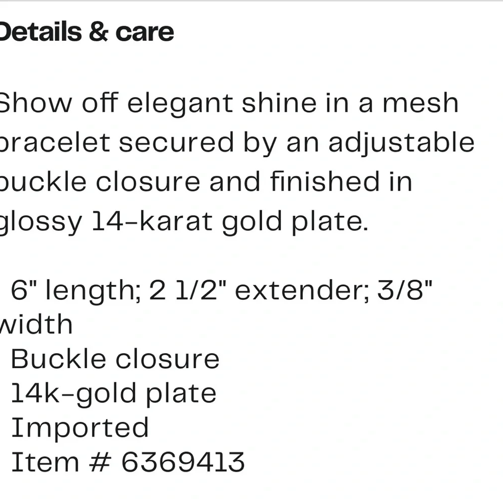 ADORNIA 14K GOLD PLATED BELT BRACELET - NWT! - Picture 3 of 3